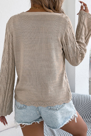 Tie-Front Knit Cardigan