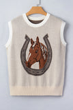 Horse Motif Tank Top