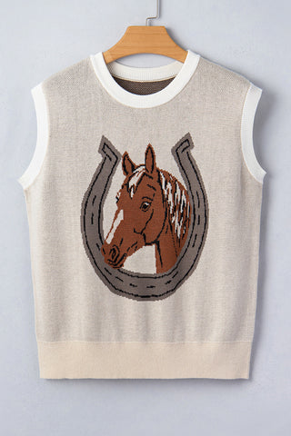 Horse Motif Tank Top