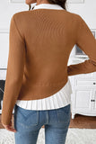 Buttoned Layered Sweater