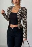 Leopard Print Suit Jacket