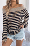 Off-Shoulder Knit Sweater