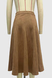Elegant A-Line Maxi Skirt
