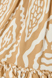 Flowing Printed Casual Dress