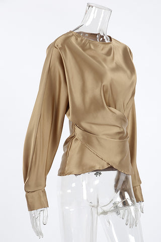 Elegant Draped Blouse