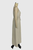 Sleeveless Button-Detail Casual Dress