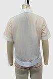 Striped Button-Front Polo Shirt