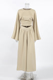Flowy Wide-Leg Pants Set