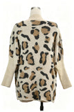 Open-Front Leopard Cardigan