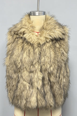Sleeveless Faux Fur Vest