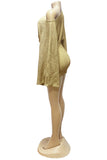Asymmetric Skirt Set with Tie Detail