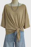 Off-Shoulder Tie-Front Cover-Up