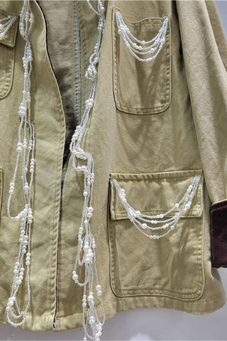 Embellished Pocket Detail Jacket