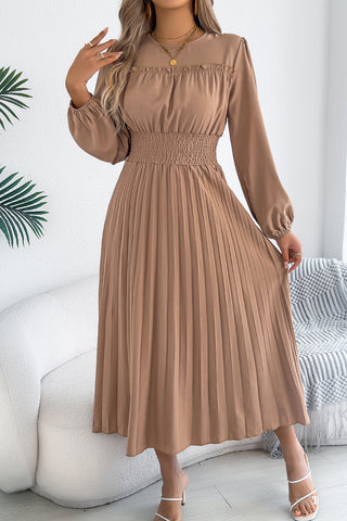 Elegant Long-Sleeve Casual Dress