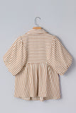 Striped Puff Sleeve Blouse