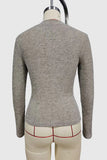 Stylish Ribbed Knot Detail Blouse