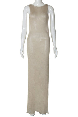 Sleek Maxi Evening Gown