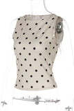 Polka Dot Sleeveless Tank Top