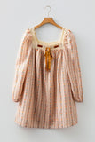 Vintage-Style Dress with Bow Detail