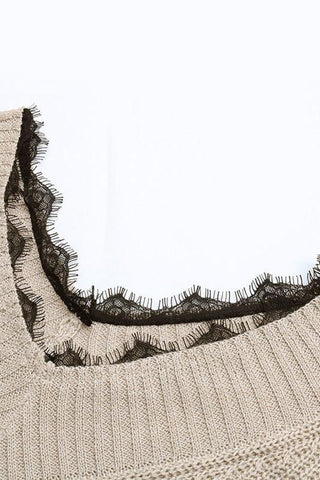 V-Neck Knit Casual Dress