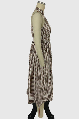 Halter Neck Casual Midi Dress