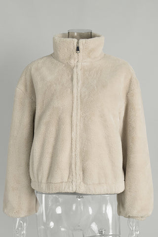 Cozy Stand Collar Jacket