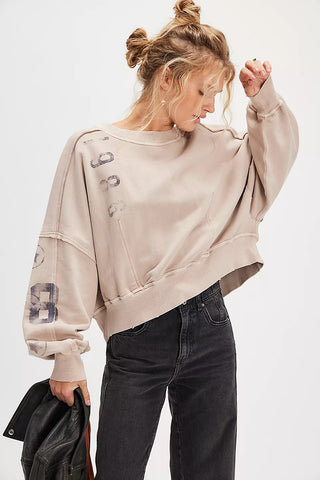 Nature Scene Oversized Sweatshirt