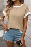 Casual Knit T-Shirt