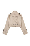 Cropped Double-Breasted Jacket