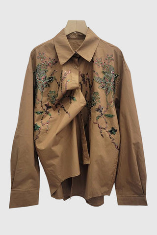 Embellished Floral Shirt