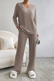Ribbed Knit Lounge Set
