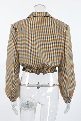 Checkered Tailored Blazer