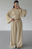 Wide-Sleeve Pants Set