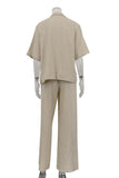 Relaxed Fit Blazer and Pants Set