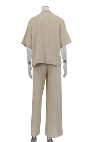 Relaxed Fit Blazer and Pants Set