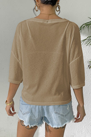 Off-Shoulder Tie-Front Cover-Up