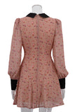 Floral Print Collared Mini Dress