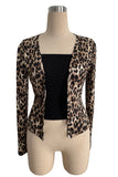 Leopard Print Suit Jacket