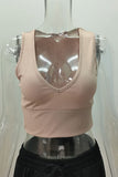 V-Neck Ribbed Tank Top