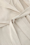 Sleeveless Tie-Waist Casual Dress