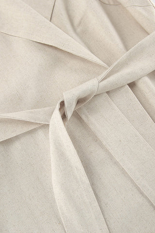 Sleeveless Tie-Waist Casual Dress