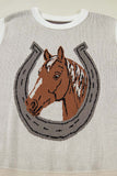 Horse Motif Tank Top