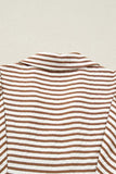 Striped Puff Sleeve Blouse