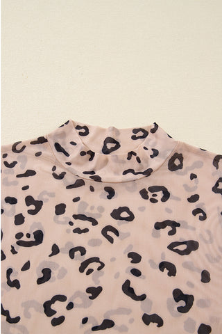 Chic Animal Print Bodysuit