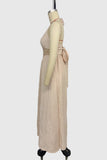 Halter Maxi Dress with Crochet Detail