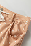 Polka Dot Wide-Leg Casual Pants