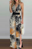Tropical Halter Jumpsuit