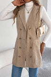 Double-Breasted Sleeveless Vest