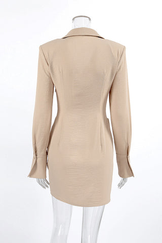 Button-Down Casual Mini Dress