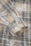 Checkered Button-Up Oversized Shirt